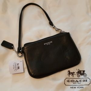 Coach leather wristlet